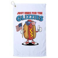 Im Just Here For The Glizzies Funny Fourth Of July Wiener Golf Towel