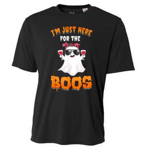 Im Just Here For The Boos Funny Halloween Cooling Performance Crew T-Shirt