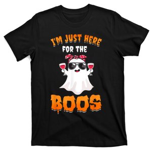 Im Just Here For The Boos Funny Halloween T-Shirt