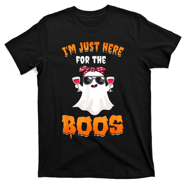 Im Just Here For The Boos Funny Halloween T-Shirt