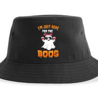 Im Just Here For The Boos Funny Halloween Sustainable Bucket Hat