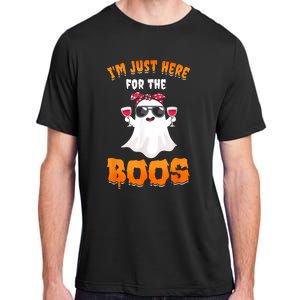 Im Just Here For The Boos Funny Halloween Adult ChromaSoft Performance T-Shirt