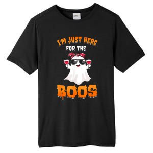 Im Just Here For The Boos Funny Halloween Tall Fusion ChromaSoft Performance T-Shirt