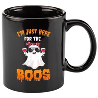 Im Just Here For The Boos Funny Halloween 11oz C Handle Ceramic Mug