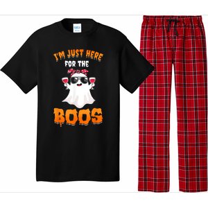 Im Just Here For The Boos Funny Halloween Pajama Set