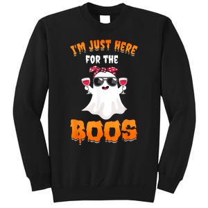 Im Just Here For The Boos Funny Halloween Tall Sweatshirt