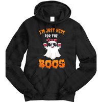 Im Just Here For The Boos Funny Halloween Tie Dye Hoodie