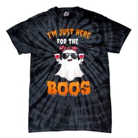 Im Just Here For The Boos Funny Halloween Tie-Dye T-Shirt