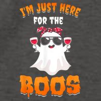 Im Just Here For The Boos Funny Halloween Vector Backpack