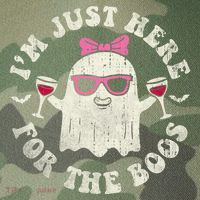 IM Just Here For The Boos Halloween Drinking Party Funny Legacy Tie Dye Trucker Hat