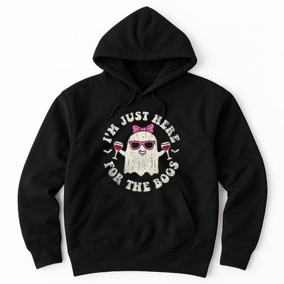 IM Just Here For The Boos Halloween Drinking Party Funny Hoodie