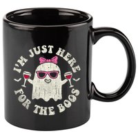 IM Just Here For The Boos Halloween Drinking Party Funny 11oz C Handle Ceramic Mug