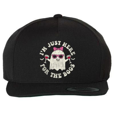 IM Just Here For The Boos Halloween Drinking Party Funny Wool Snapback Cap
