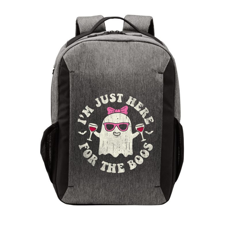 IM Just Here For The Boos Halloween Drinking Party Funny Vector Backpack