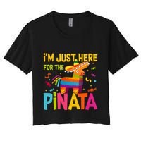 IM Just Here For The Pinata Women's Crop Top Tee