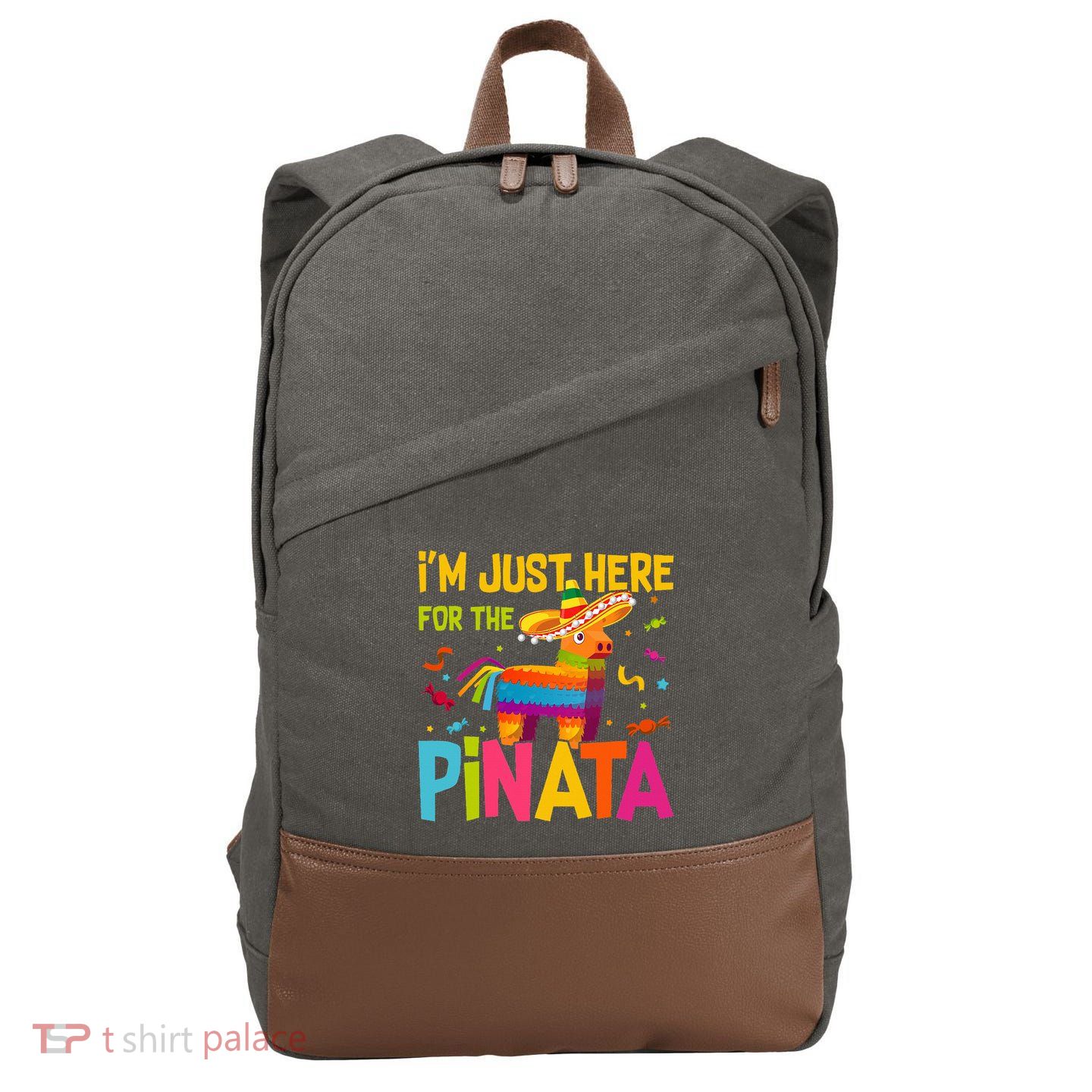 IM Just Here For The Pinata Cotton Canvas Backpack
