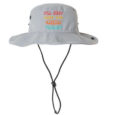 Ill Just Have The Chicken Tenders Funny Retro Quote Bucket Hat