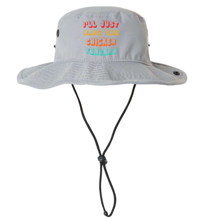 Ill Just Have The Chicken Tenders Funny Retro Quote Bucket Hat