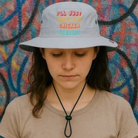 Ill Just Have The Chicken Tenders Funny Retro Quote Bucket Hat