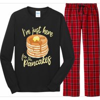 IM Just Here For The Pancakes Long Sleeve Pajama Set