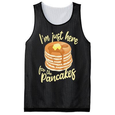 IM Just Here For The Pancakes Mesh Reversible Basketball Jersey Tank