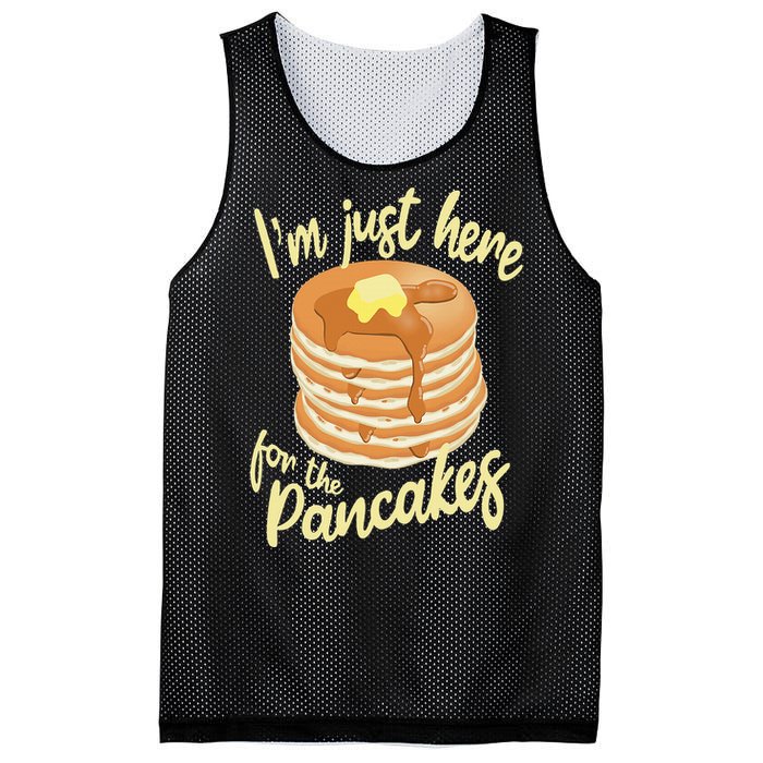 IM Just Here For The Pancakes Mesh Reversible Basketball Jersey Tank