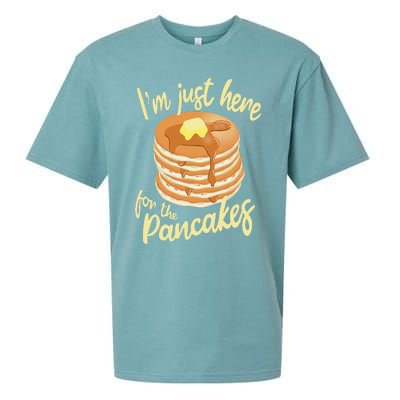 IM Just Here For The Pancakes Sueded Cloud Jersey T-Shirt