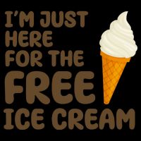 I'm Just Here For The Free Ice Cream Funny 16oz Travel Tumbler