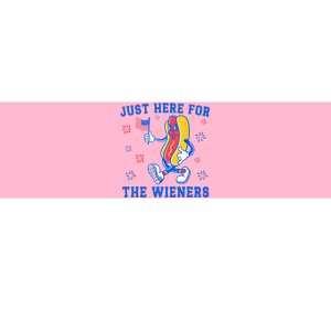 IM Just Here For The Wieners 4th Of July Funny Hot Dog Bumper Sticker