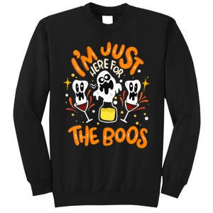 IM Just Here For The Boos Halloween Booze Pun Sweatshirt