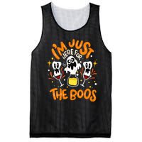 IM Just Here For The Boos Halloween Booze Pun Mesh Reversible Basketball Jersey Tank