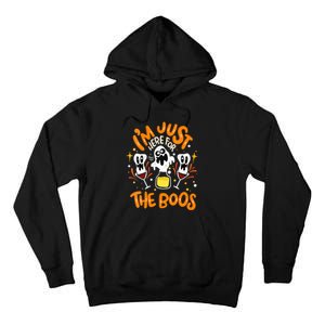 IM Just Here For The Boos Halloween Booze Pun Tall Hoodie