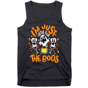 IM Just Here For The Boos Halloween Booze Pun Tank Top