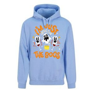 IM Just Here For The Boos Halloween Booze Pun Unisex Surf Hoodie