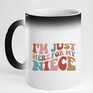 I’M Just Here For My Niece 11oz Black Color Changing Mug