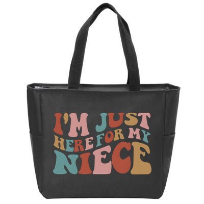 I’M Just Here For My Niece Zip Tote Bag