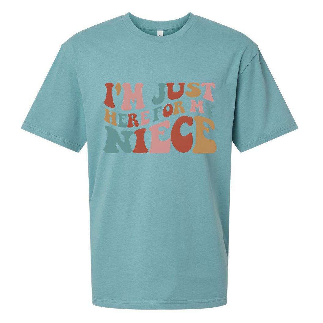 I’M Just Here For My Niece Sueded Cloud Jersey T-Shirt
