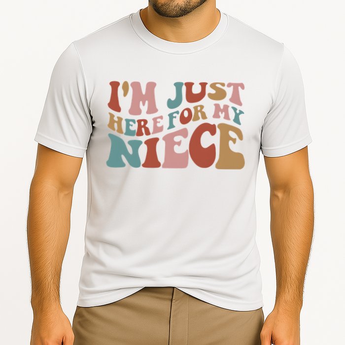 I’M Just Here For My Niece Cooling Performance Crew T-Shirt