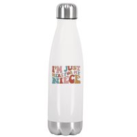 I’M Just Here For My Niece Stainless Steel Insulated Water Bottle