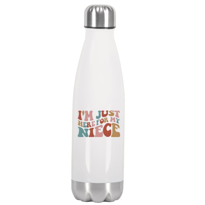 I’M Just Here For My Niece Stainless Steel Insulated Water Bottle