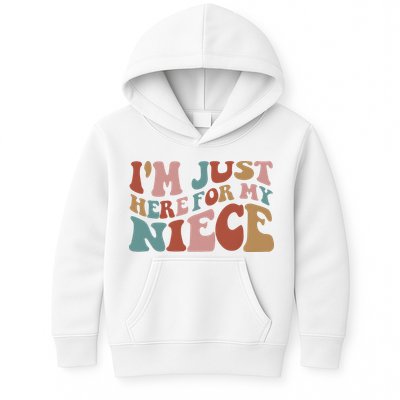 I’M Just Here For My Niece Kids Hoodie