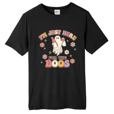 Im Just Here For The Boos Halloween Ghost Cute Funny Tall Fusion ChromaSoft Performance T-Shirt