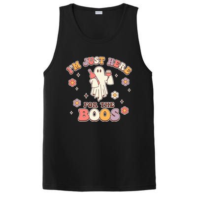 Im Just Here For The Boos Halloween Ghost Cute Funny PosiCharge Competitor Tank