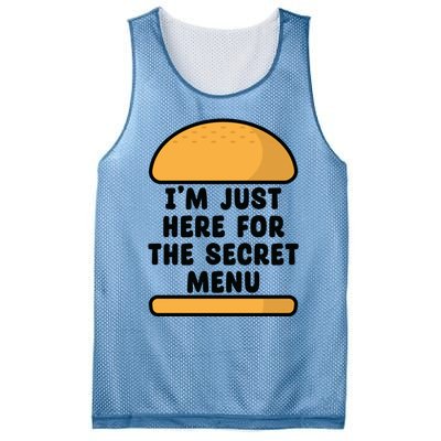 Im Just Here For The Secret U Novelty Word Design Gift Mesh Reversible Basketball Jersey Tank