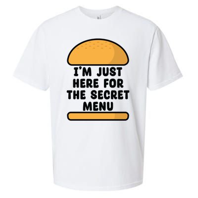 Im Just Here For The Secret U Novelty Word Design Gift Sueded Cloud Jersey T-Shirt