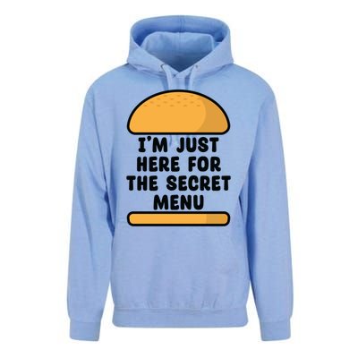 Im Just Here For The Secret U Novelty Word Design Gift Unisex Surf Hoodie