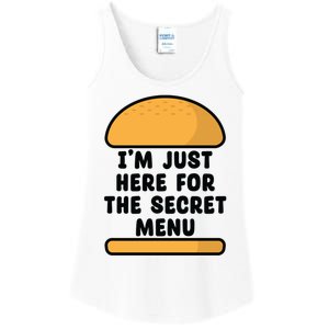 Im Just Here For The Secret U Novelty Word Design Gift Ladies Essential Tank