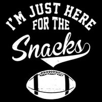 I'm Just Here For The Snacks Funny Football City Backpack