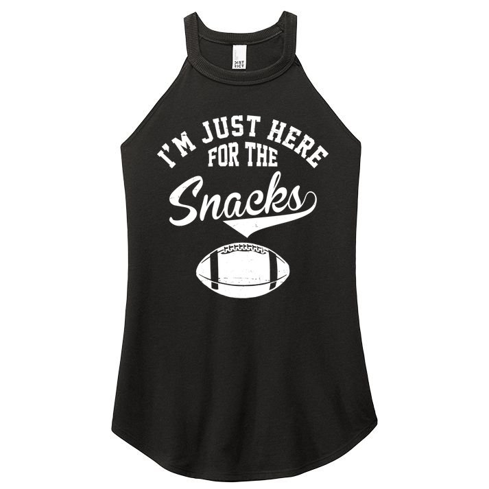 I'm Just Here For The Snacks Funny Football Women's Perfect Tri Rocker Tank