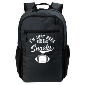 I'm Just Here For The Snacks Funny Football Daily Commute Backpack